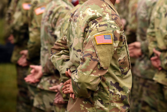 Soldats US Army en formation